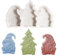 SVOCK Silikonform Wichtel 3Pcs, Kerzen Formen Silikon Weihnachten Gießform Wichtel, Silikonform Weihnachtsmann Kerzenformen zum Gießen, Silikonformen Gießformen Weihnachten für Weihnachten Advent