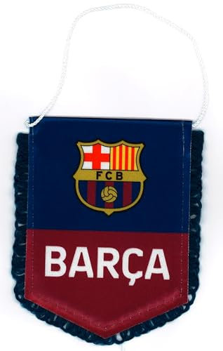 Banderín Barça - Colección oficial del FC Barcelona, tamaño 13 x 10 cm