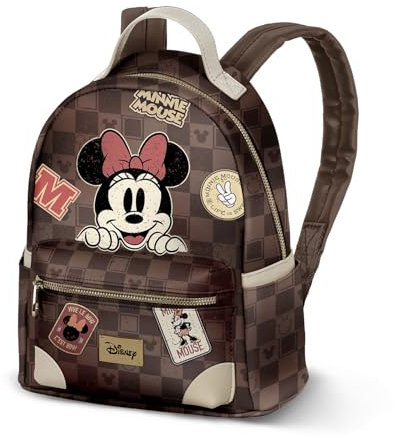 Disney Minnie Maus Journey-Heady Rucksack, Braun, 24,5 x 29 cm, Kapazität 8 L
