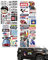 ZWWOGE Adesivi Motocross Sticker Bici Adesivi per Moto Cross Adesivi Sponsor Auto Fogli Adesivi per Moto Aadesivi per Caschi da Moto Adatto per Moto, Auto da Corsa, Caschi
