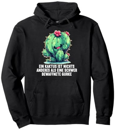 Kakteen Garten Kaktus Pullover Hoodie