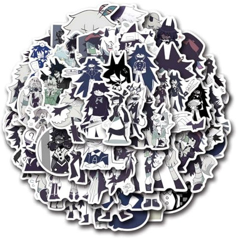 Fundamental Paper Educations Stickers, 110 Pcs Anime Figure Vinyl Waterproof DIY Sticker Decals for Party, Water Bottle Scrapbook Laptop Skateboard Computer for Teens Students