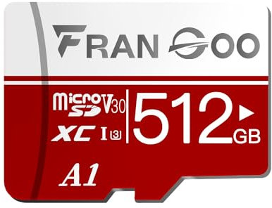 FranGoo 512GB Micro SD Memory Cards, SD Card,UHD Video for GoPro,4K Camera Pro, Action Camera,Smartphone,MicroSDXC Memory Card UHS-I U3 A1 V30