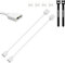 YIMATEECO Cavo di prolunga da 1 a 1 ARGB da 5 V a 3 pin femmina a femmina, ARGB indirizzabile, cavo di sincronizzazione a LED per l'estensione di ventole per computer PC/luci LED (30 cm, bianco, 2