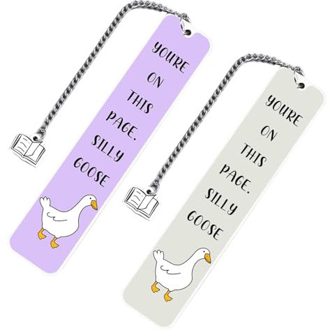 Bookmarks for Book Lovers - Humorous Bookmark - Double Bookmark Creative Accessory Gadget Original for Readers - Ideal Birthday Christmas Retirement Graduation Gift for Men