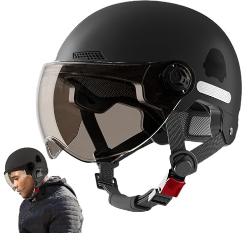 Casco Monopattino Elettrico Adulti, Casco Bici Con Visiera,mezzo Da Bici, Per Scooter Elettrico Per Adulti, Bicicletta,Equipaggiamento Protettivo Per Pattinaggio