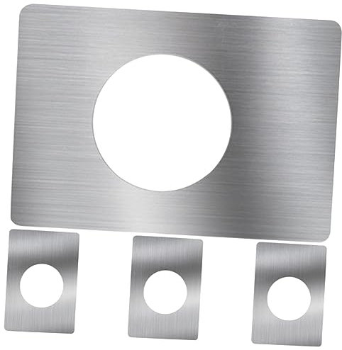 NUOBESTY 4pièces Plaque De Renfort Pour Porte Kit Plaques De Réparation De Porte Et Renforcement Poignée Protection Usure Et Dommages