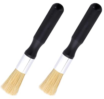 2 Stück Barista Pinsel, Kaffee Pinsel Barista Zubehör, Siebträger Pinsel Professionelle Kaffeebürste Reinigungsbürste Für Kaffeemühle Oder Siebträger Für Barista, Nachhaltig Und Ergonomisch Gestaltet
