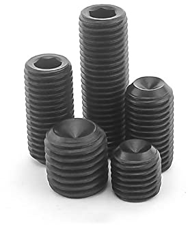 Sechskantschrauben for Möbel, UNC 8#-32, Innensechskant-Stellschrauben, hochfester Kohlenstoffstahl der Güteklasse 12.9, Gewindestifte mit Ringschneide, Inbusschraube, 10 Stück(1/4)