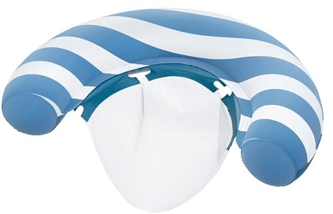 Bestway Poolsitz mit Textiloberfläche 96x67,5 cm – Aufblasbare Wasserliege mit Netz, Pool Lounge Sessel für Erwachsene, Schwimmsessel bis 100 kg für Pool, See & Meer