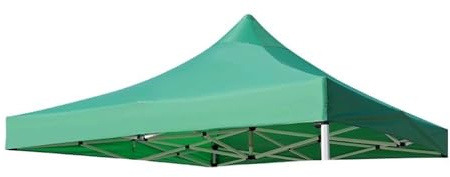 Pavillon Ersatzdach Ersatz, Quadratisch Sonnenschirm Ersatzbezug, Wasserdichter, Sonnenschutz, Sturmfest, Reißfest, für Outdoor, Party, Camping, Markt(Nur Top)(Green,2.5 * 2.5m)