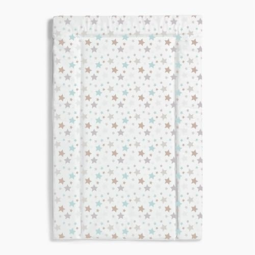 Kinder Valley Baby Changing Mat - Pastel Stars Nappy Mat for Babies, Portable Unisex Changing Pad with Cute Stars Design