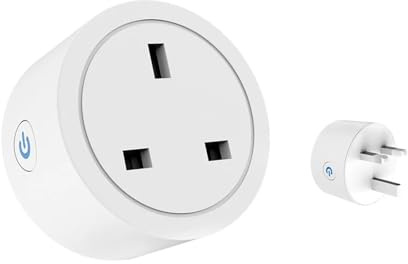 20A/16A UK Plug Socket With Power Monitor Voice Control Timing Home Power Socket Works with Alexa Home