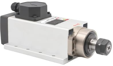 Moteur de broche CNC refroidissement par Air 220v 2.2kw ER20 broche refroidie par Air 400Hz 24000 tr/min 4 pièces roulements à billes en céramique(Steel Bearings,220V)