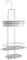 Metaltex serie Orbit - Mensola 3 piani per doccia con gancio - (403712)