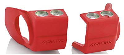 Acerbis 0023680.110 Coppia di Protezioni Piedi Forcella per Adatto per Beta 2019 Rosso