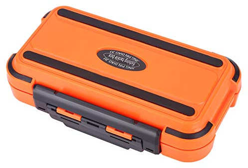 Angel Aufbewahrungsbox, 24 Slots Wasserdichte Angelköder Angelzubehör Aufbewahrungsbehälter(Orange)
