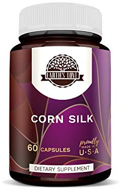HerbEra Earth's Love - Corn Silk 60 Capsules, 500 mg, Corn Silk (Zea Mays) Dried Silk (60 Capsules)