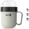 fenchi's AUSTRIA Müslibecher to go Kinder - auslaufsicherer Joghurtbecher mit Deckel & Henkel 750 ml (520 + 230 ml) BPA-frei - original Bellycup Müslibehälter (grau)