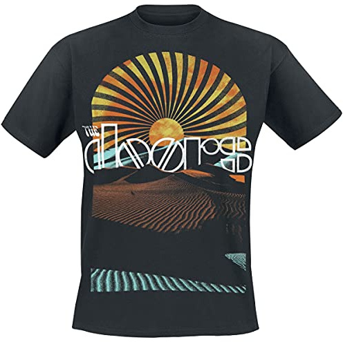 The Doors Warp Männer T-Shirt schwarz M 100% Baumwolle Band-Merch, Bands