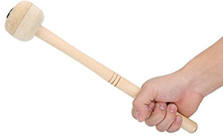 Venta Loca Mazo de Bombo Duradero, Palo de mazo de Bombo con Cabeza de Fieltro de Lana, Accesorio de Banda de percusión