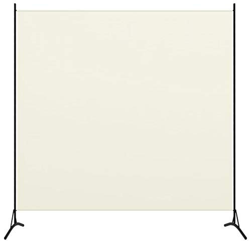Zusammenklappbar Raumteiler Trennwand Spanische Wand Raumtrenner Umkleide Sichtschutz，1-TLG. Raumteiler Cremeweiß 175x180 cm