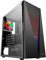 ABYSM Gaming Caja PC Gamer Danube KOLPA Negra ATX, con Panel de Vidrio Templado, 1 x USB 3.0 y 2 x USB 2.0, Conectores, Filtro Superior y 1 Ventilador Silencioso de 12 cm