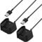 3.3Ft USB Charger Compatible with Fitbit Versa 2 Charger Dock Anti-Slip Replacement Smartwatch Charging Cable Stand(not for Versa/Versa Lite) - 2Pack