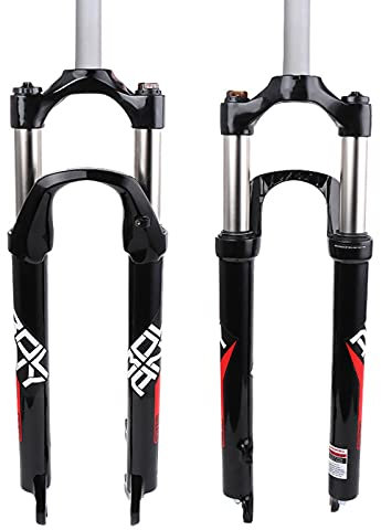 Bike Forcella Ammortizzata 26/27,5/29 Pollici, Ultraleggero Lega Di Magnesio 120Mm Viaggio Forcella Anteriore Bicicletta 9Mm,Leggero Freno A Discoforcella Sospensione Bicicletta A,26 inches