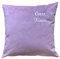 Krings Fashion Kissen, Sofakissen - Samtvelours - mit Namen nach Wunsch individuell anpassbar - Hochwertig Bestickt - 50 x 50 cm - Altrosa