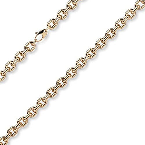 7mm Armband Armkette Rundankerkette aus 585 Gold Rotgold 21cm