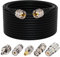 YILIANDUO 15M/49,21ft RF coassiale UHF PL259 cavo maschio-maschio cavo RG58 + 5 pz UHF/SO239 femmina a SMA/UHF/BNC/N tipo adattatore per router 3G 4G LTE dispositivo ricevitore dongle USB ADS-B SDR