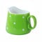 Sizikato Porcelain Creamer Pitcher with Polka Dot Pattern, 8oz Serving Pitcher for Tea Coffee Milk