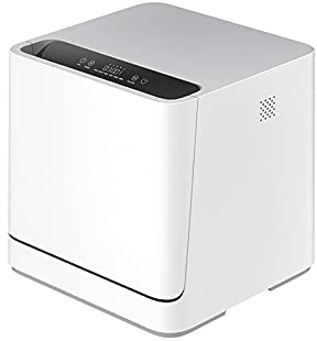 ksamwjf Mini Smart Countertop Table Dish Washers Ultrasonic Cleaner Machine Countertop Intelligent Dishwashing and Drying practical