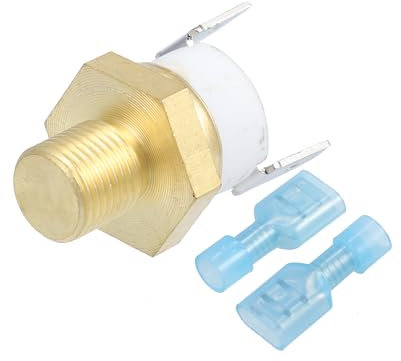 X AUTOHAUX Universal Automotive Radiator Engine Cooling Fan Temperature Thermo Sensor Switch 1/8'' NPT 170 Degree on 155 Degree Off