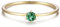 ANAZOZ Ring Echt Gold Damen 750, Smaragd Ringe 0,08 Karat Ring Geburtsstein Mai Eheringe Damen Personalisierte
