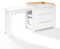 ATB Wickelkommode mit Baby Badewanne - Wickelaufsatz und Babywanne für Neugeborene - Faltbar Babybadewanne mit Gestell - Mobile Badewanne mit Wickeltisch Klappbar - Baby Changing Table