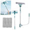 Hooha Teleskop Waschbürste Fensterputzer (69-145CM)(40-149CM) N und1 für Glas/Fenster/Baño/Boden/Auto,U-Bügel/MEinzugsgebiet (Blau, 69-145cm (U-Bügel))