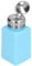 gernie 200ml Push Down Alcohol Dispenser Pump Bottle Methanol Container, ESD Safe Anti Static Solvent Dispenser with Stainless Steel Press Head, for Acetone, IPA Solvent (Blue)