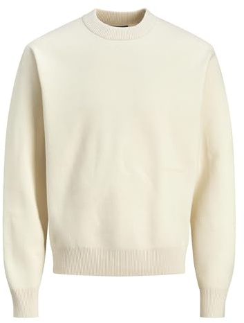 JACK & JONES Male Strickpullover Einfarbig Strickpullover