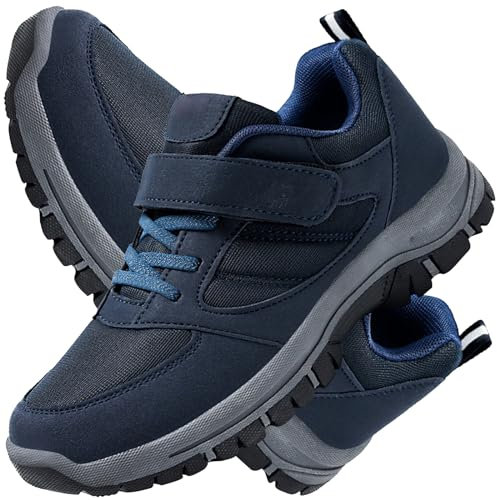 Scarpe pianta Larga Uomo Scarpe Uomo Pianta Larga Scarpe Sportive Ortopediche Scarpe per Diabetici Donna Chiusura Scarpe Ortopediche Scarpe Larghe,Men Blue,41/255mm