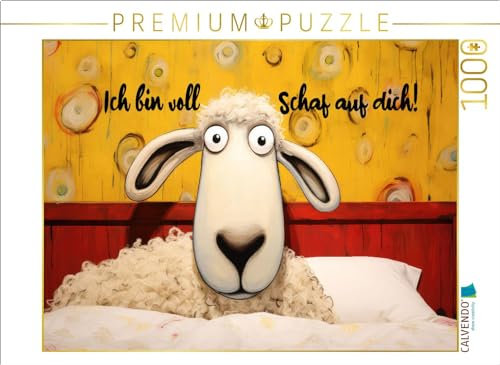 CALVENDO Puzzle Scharfes Schaf | 1000 Teile Lege-Größe 64 x 48 cm Foto-Puzzle für glückliche Stunden
