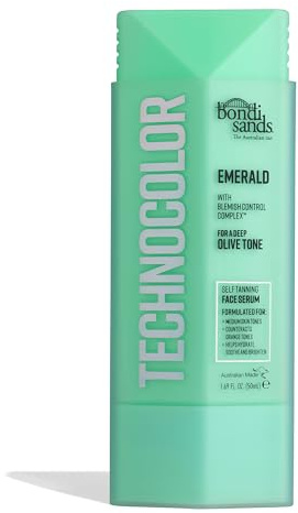 Bondi Sands Technocolor Self Tanning Face Serum, Innovative Formula Hydrates, Soothes, and Enhances Skin with Vitamin C and Chamomile, Fragrance Free