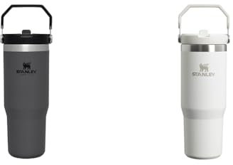 Stanley IceFlow Flip Straw Botella Agua con Pajita 0.89L - Conserva el Frío 12 Horas - Antifugas & IceFlow Flip Straw Botella Agua con Pajita 0.89L - Conserva el Frío 12 Horas