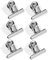 KICHOUSE Stainless Steel Cup Clamps 6 Piece Set Round Clips for Hanging Non for Bath Tub Shower Laundry Room