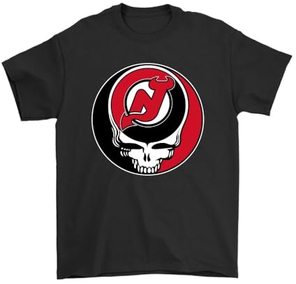 Jersey& Devils Hockey Team T-shirt Gift for Fan Black XXL