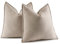 MIULEE 2er Kissenbezug 50x50 Beige Chenille Kissenbezüge Kissenhülle Sofakissen dekokissen zierkissen Elegantes Design für Couch Sofa Wohnzimmer