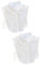 GALPADA 2 Pièces Demi Chemise Faux Col Faux Col En Dentelle Femmes Chemises Blanche
