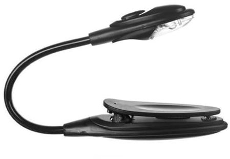 Lámpara de clip para libro, lámpara de lectura de clip LED sobre libro, lámpara de lectura de pinza en la cama, protección ocular para ratas de biblioteca, estudiantes para viajes de lectura