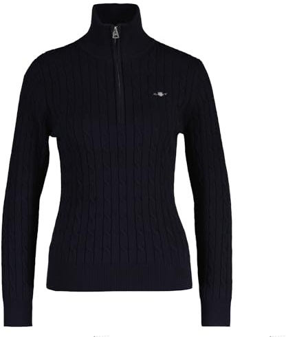 Gant Damen Stretch Cable Half-Zip Sweater Sweatshirt